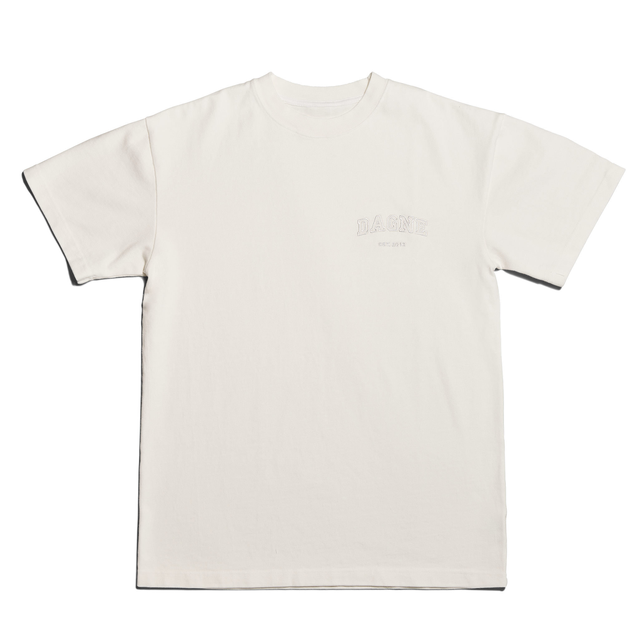 Varsity Logo T-shirt in Moonbeam, XL