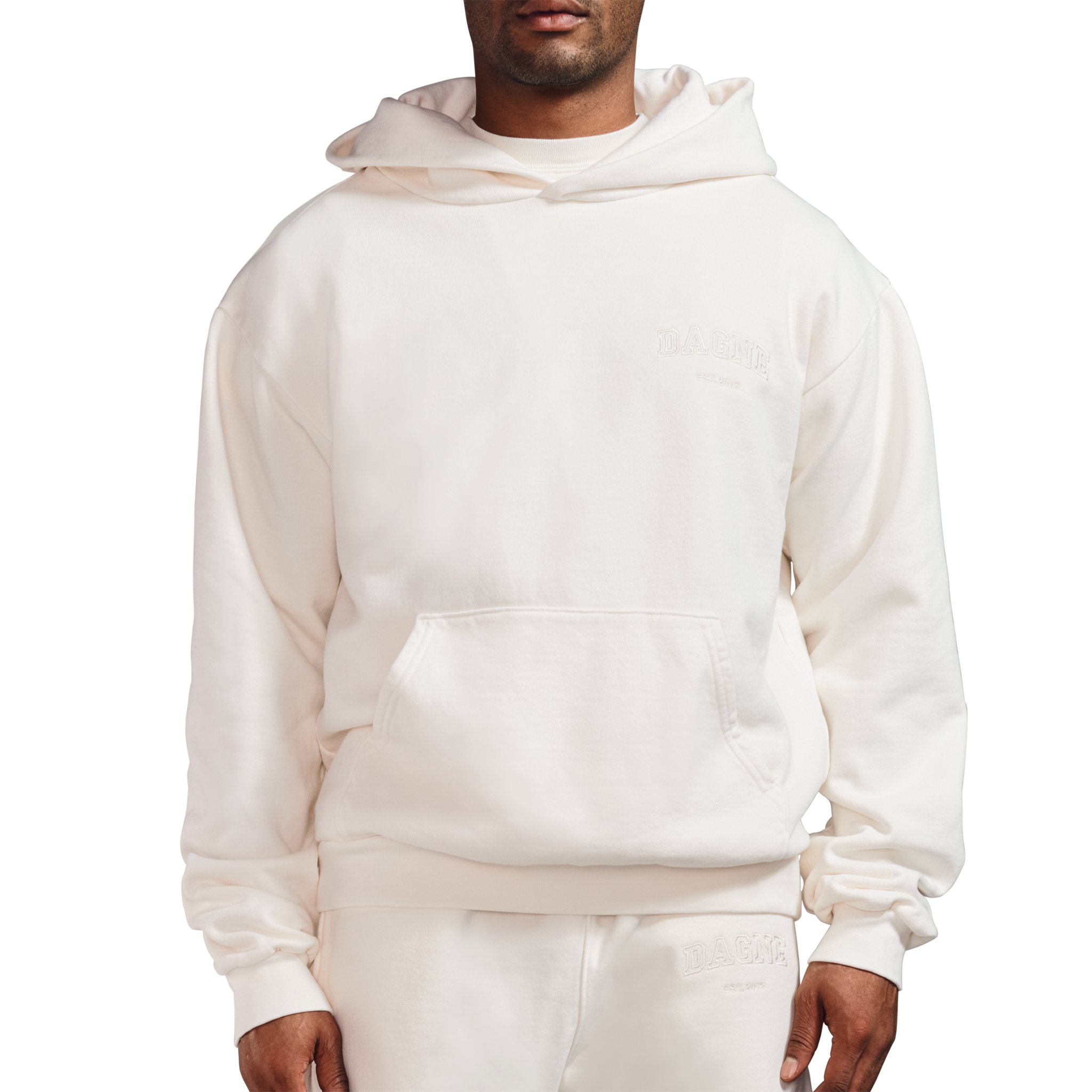 Varsity Logo Hoodie in Moonbeam, 4X - Image 6