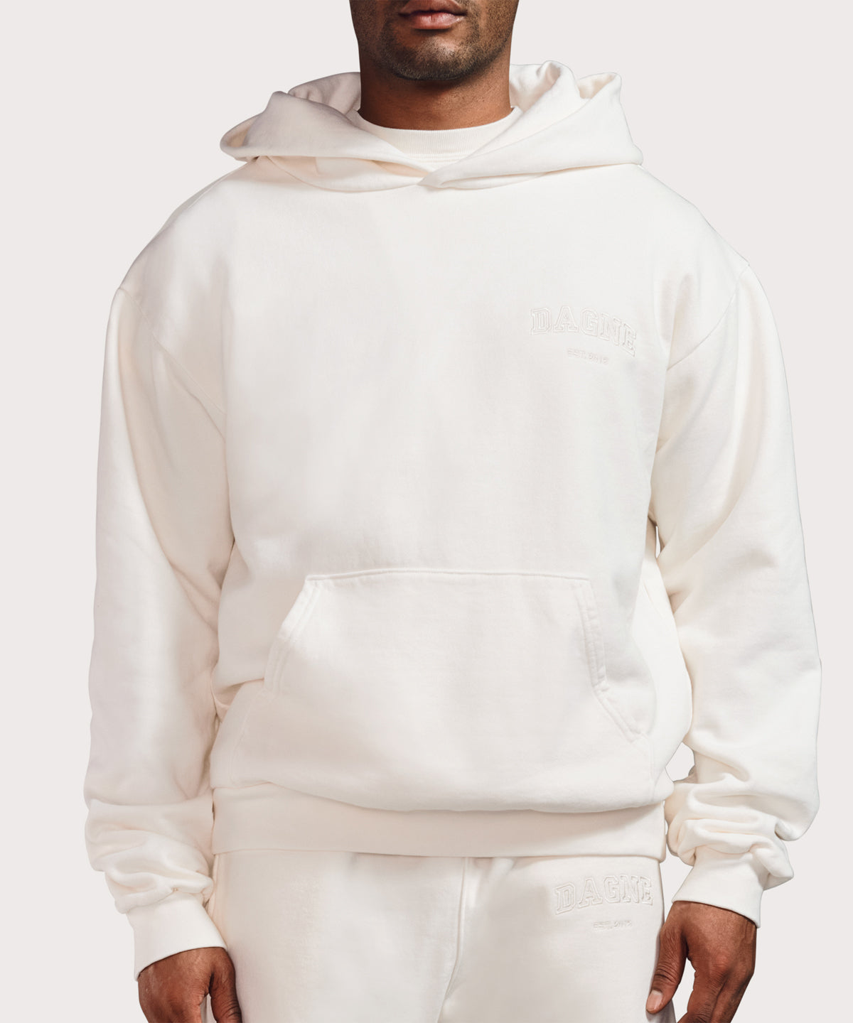 Varsity Logo Hoodie in Moonbeam, 2X - Image 10