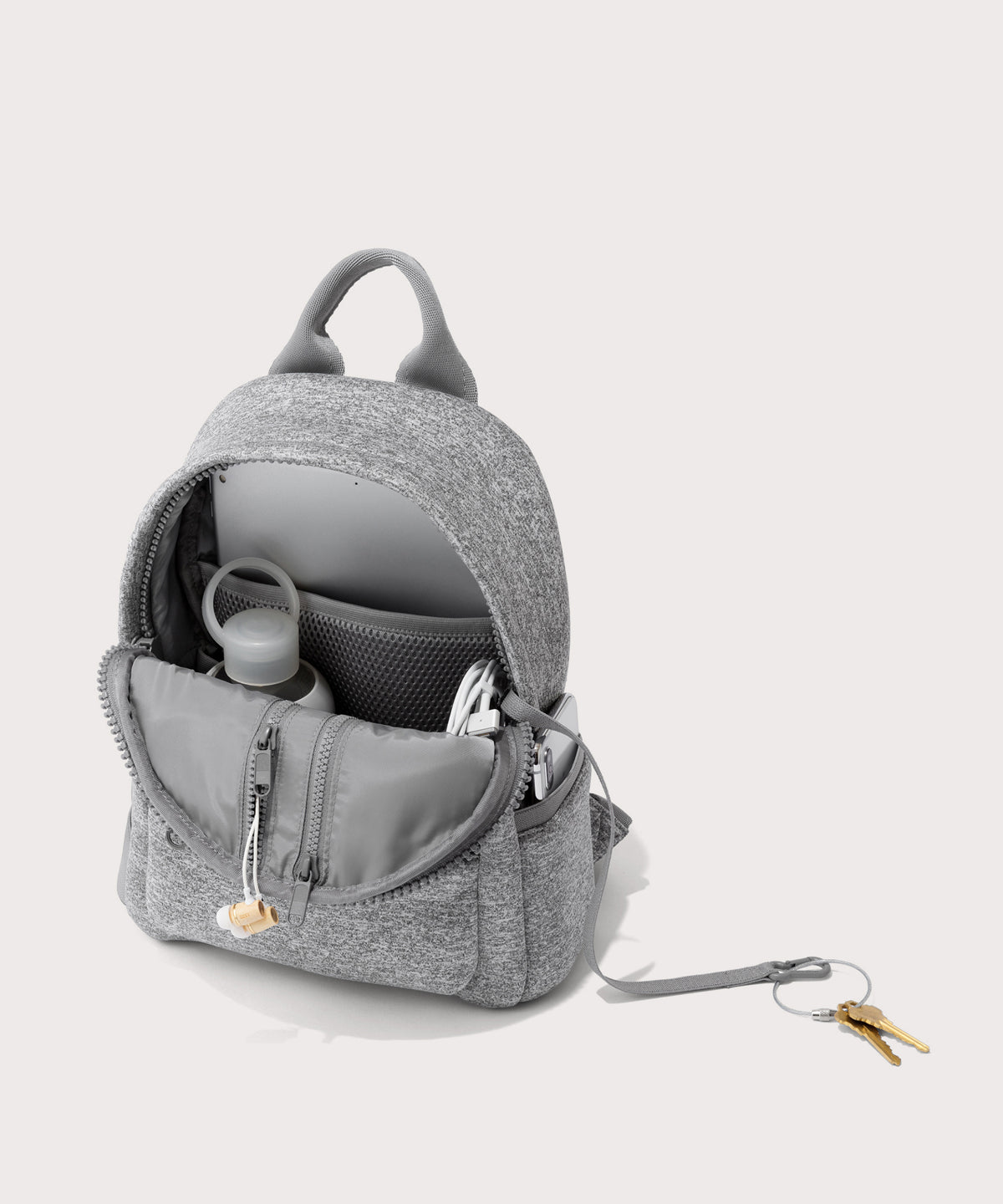 Dakota Backpack in Heather Grey, Small - Image 2