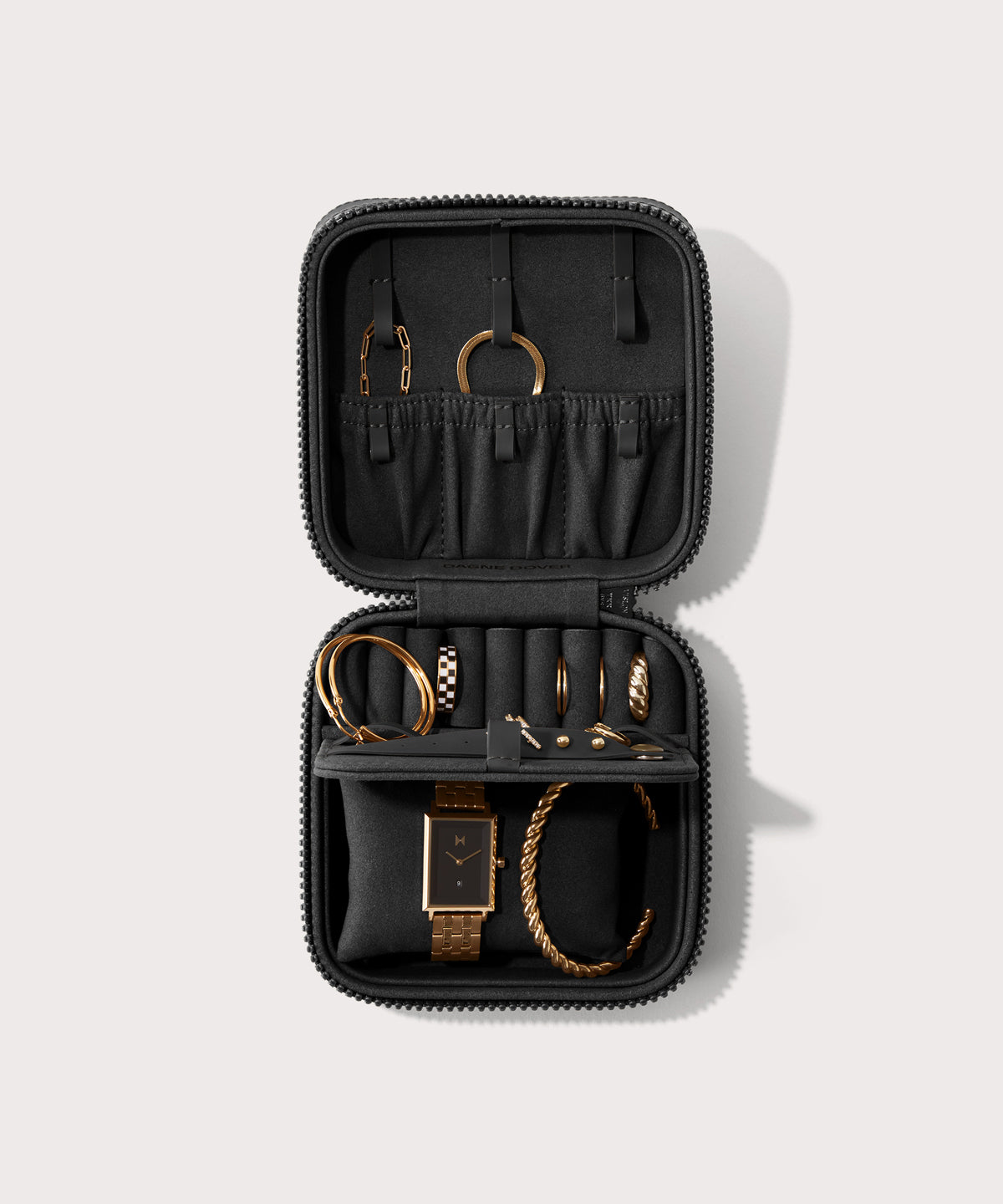 Frankie Jewelry Case in Onyx, Large - Image 3