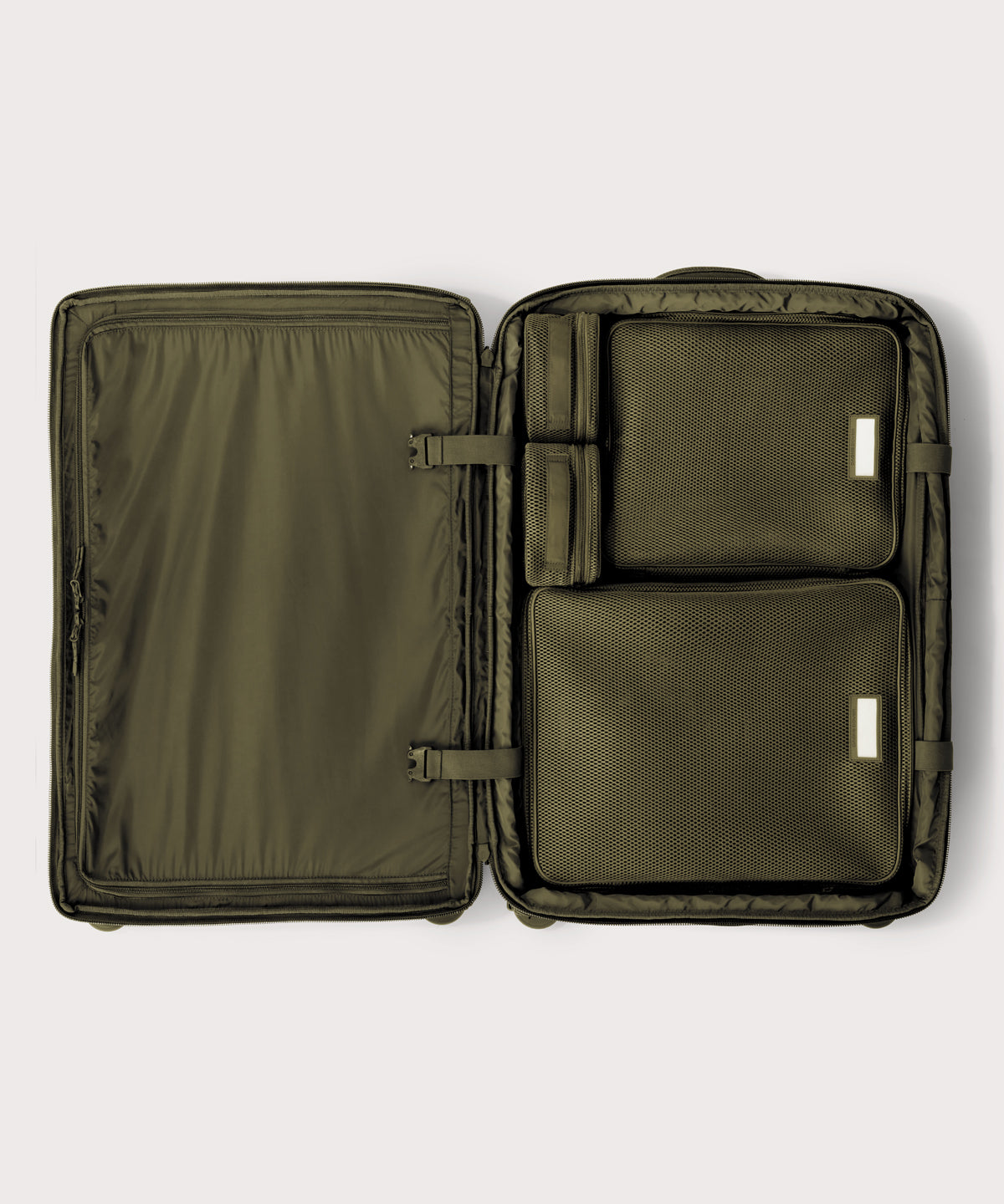 Sydney Checked Luggage in Dark Moss, Larger - 28.5 inch - Image 2