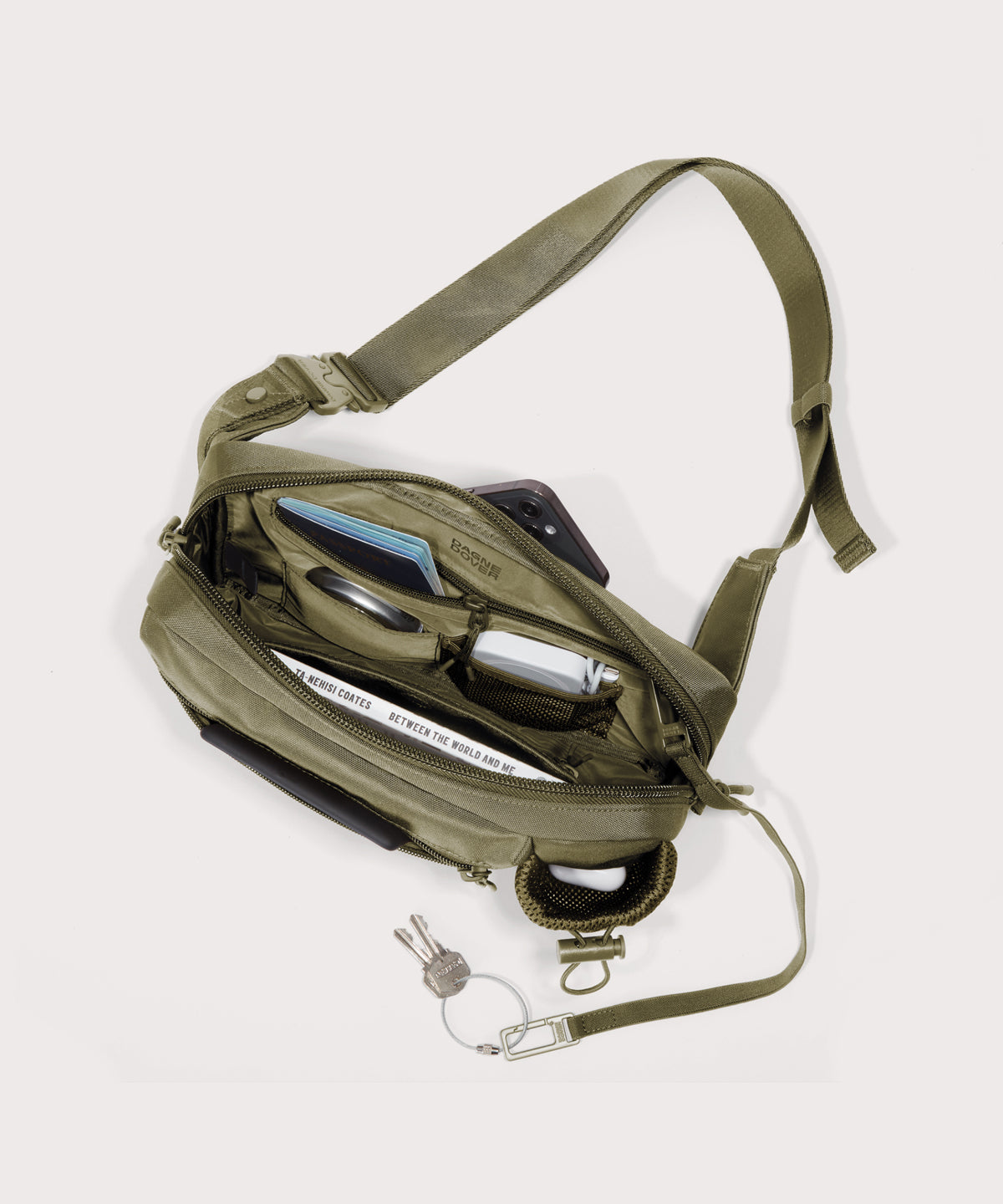 Cairo Sling Bag in Dark Moss - Image 2